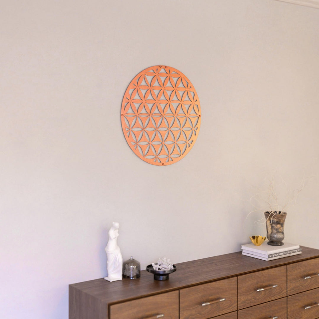flower-of-life-wall-decor-matte-copper-versatile-metal-wall-art-colorfullworlds