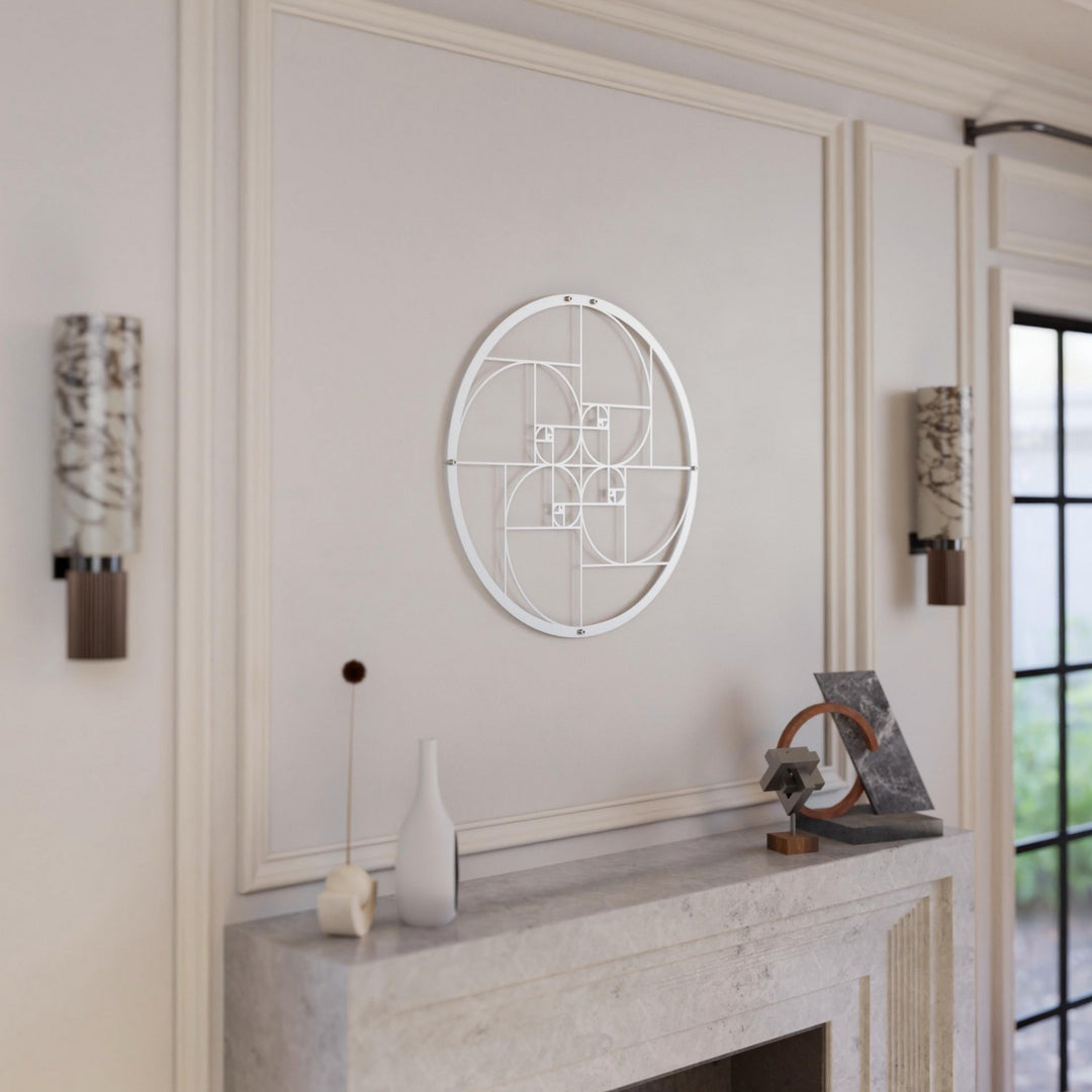 golden-ratio-metal-wall-art-silver-stunning-geometric-lines-with-artistic-elegance-colorfullworlds