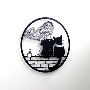 Metal Wall Decor | You and Your Cat - Metal Wall Art