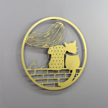 Metal Wall Decor | You and Your Cat - Metal Wall Art