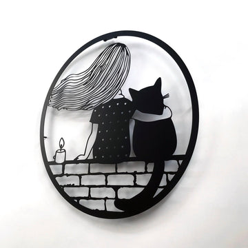 Metal Wall Decor | You and Your Cat - Metal Wall Art