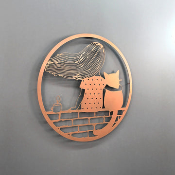 Metal Wall Decor | You and Your Cat - Metal Wall Art