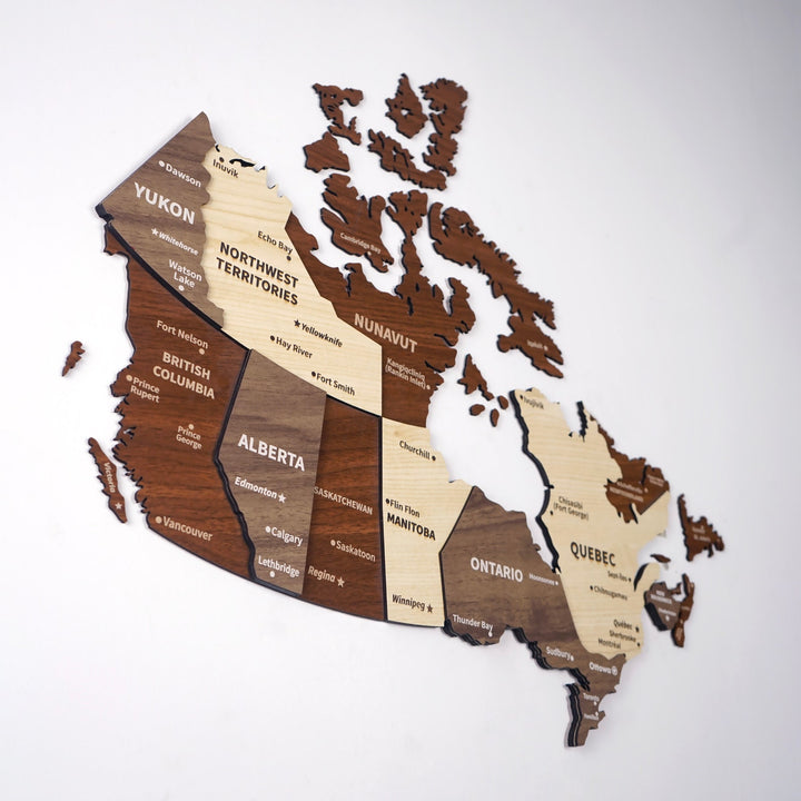 canada-map-3d-map-wall-art-light-brown-dark-brown-cream-very-colorful-home-wood-decoration-office-decor-colorfullworlds

