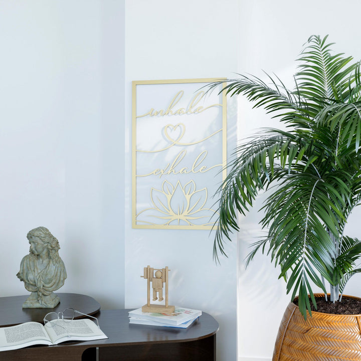 lotus-metal-wall-decor-matte-gold-living-spaces-versatile-colorfullworlds