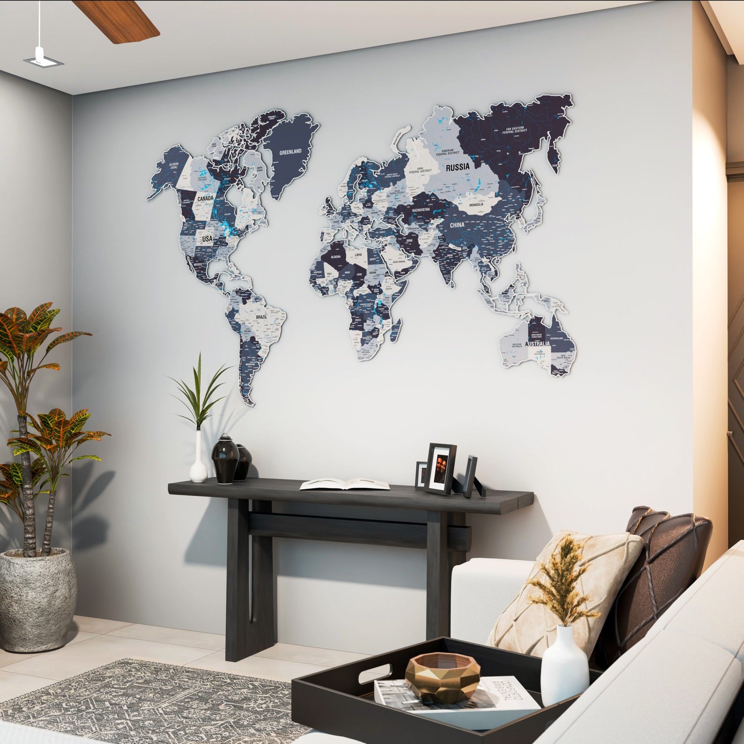 Colorful World Map Metal Sign Gray World Map Metal Decor good Multipanel World Map Wall Art Colorful Map Room Decor Colorful Map Metal Decor