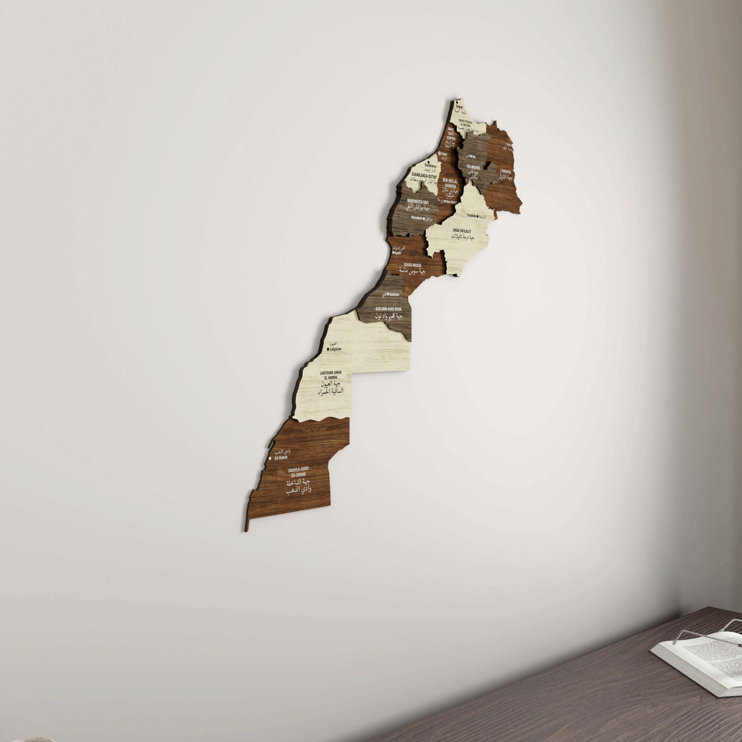 morocco-map-decor-with-motto-laser-cut-wooden-design-modern-wall-art-colorfullworlds