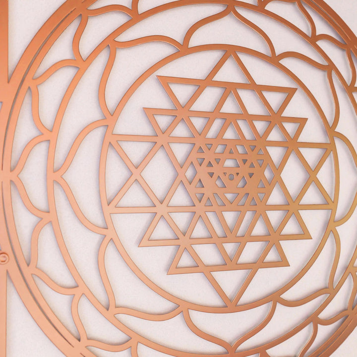 sri-yantra-metal-wall-art-laser-cut-copper-geometric-pattern-colorfullworlds