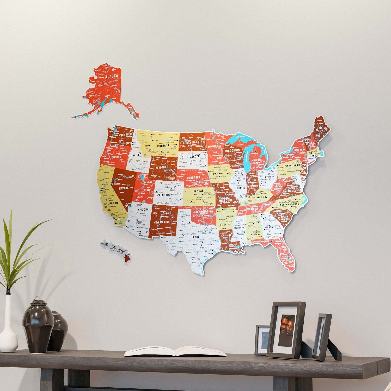 Fascinating USA Wall Map Collection - Colorfullworlds