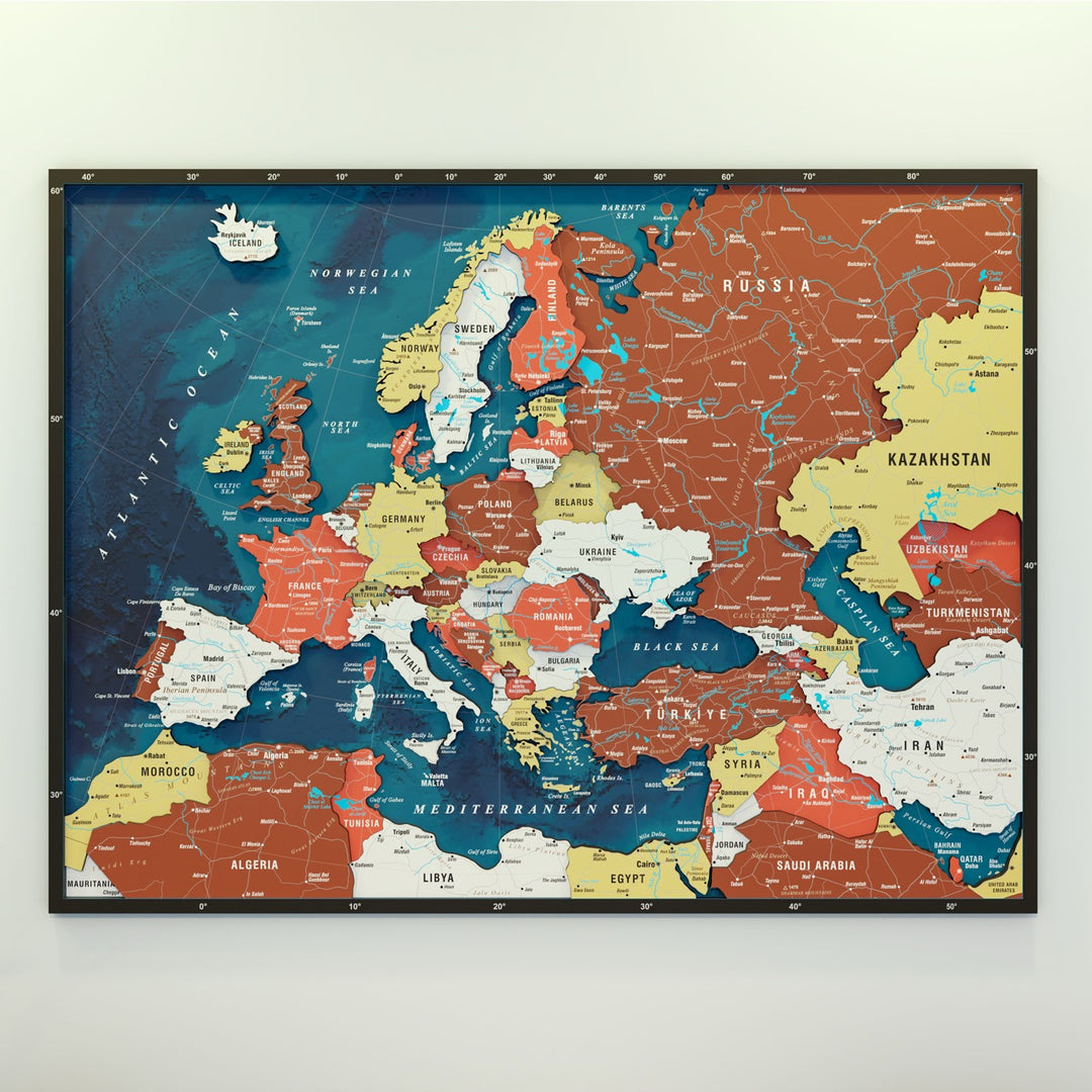 terracotta-wooden-europe-map-europe-country-map-multilayered-wood-parts-laser-cut-uv-print-colorfullworlds