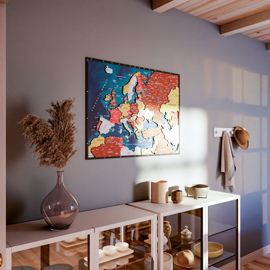 terracotta-wooden-europe-map-europe-country-map-uv-print-laser-cut-multilayered-wood-parts-colorfullworlds