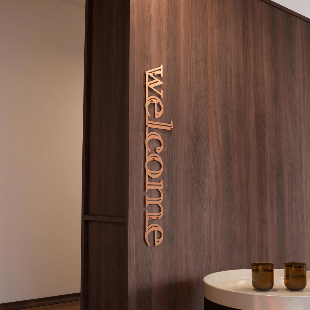 welcome-sign-for-wall-welcome-sign-metal-wall-art-copper-modern-metal-wall-art-gift-colorfullworlds