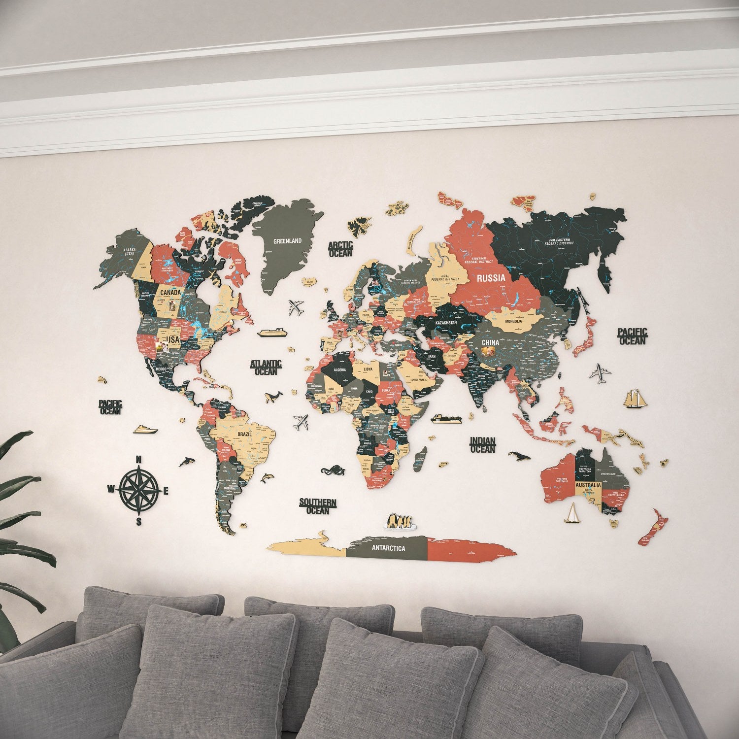 Exploring the Charm of a Wooden 3D Map – A Unique Décor for Every Space