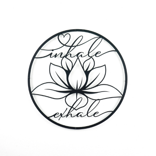 inhale-exhale-with-lotus-circular-metal-wall-decor-metal-home-decor-metal-wall-decor-black-gold-silver-copper-colorfullworlds