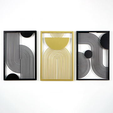 mid-century-vertical-triple-set-metal-wall-decor-metal-wall-decor-mountain-series-metal-wall-decor-metal-home-decor-black-gold-mixed-colorfullworlds