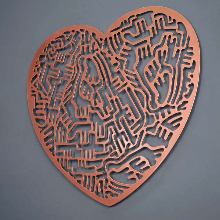 maze-of-heart-metal-wall-art-valentine's-day-and-special-occasions-metal-home-decor-wall-decors-black-gold-silver-office-decor-colorfullworlds