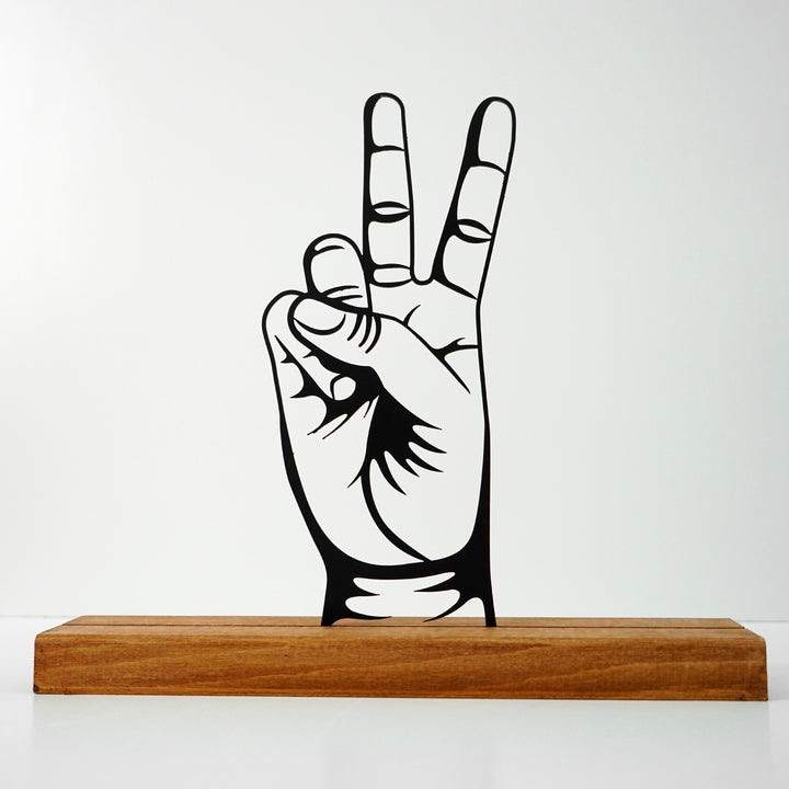 victory-sign-hand-metal-home-decor-table-decor-modern-design-colorfullworlds