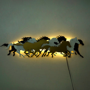 herd-of-horses-metal-wall-art-led-lights-grey-gold-black-copper-wall-decor-home-metal-decor-colorfullworlds
