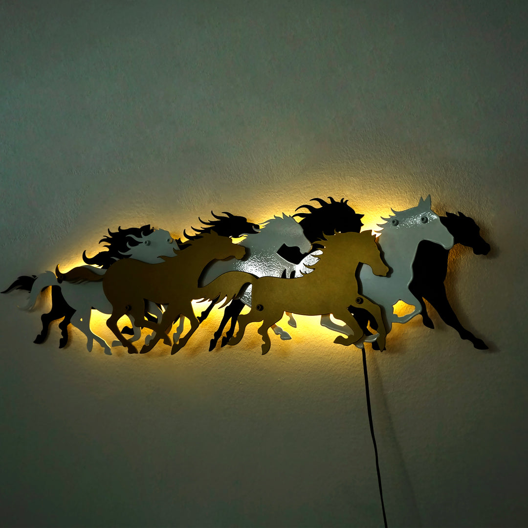 herd-of-horses-wall-art-metal-decor-led-lights-grey-gold-black-copper-3d-office-metal-decor-colorfullworlds
