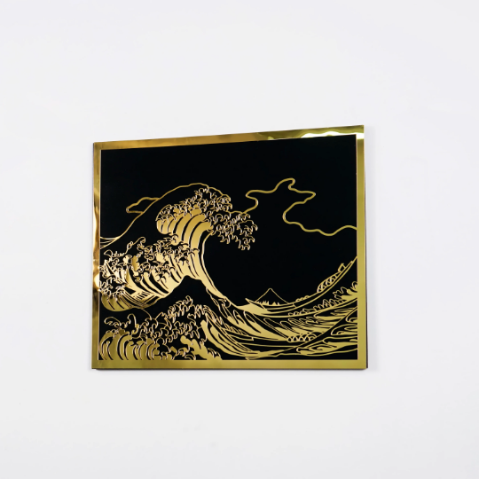 wooden-wall-decor-wooden-wall-art-the-wave-off-kanagawa-by-hokusai-modern-interpretation-of-classic-art-gold-silver-colorfullworlds