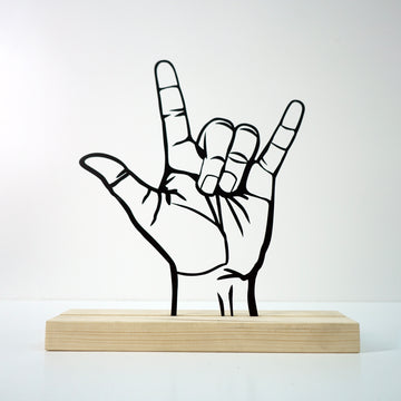 metal-table-decors-metal-table-accessories-victory-&-love-sign-stylish-metal-decor-for-home-decoration-colorfullworlds