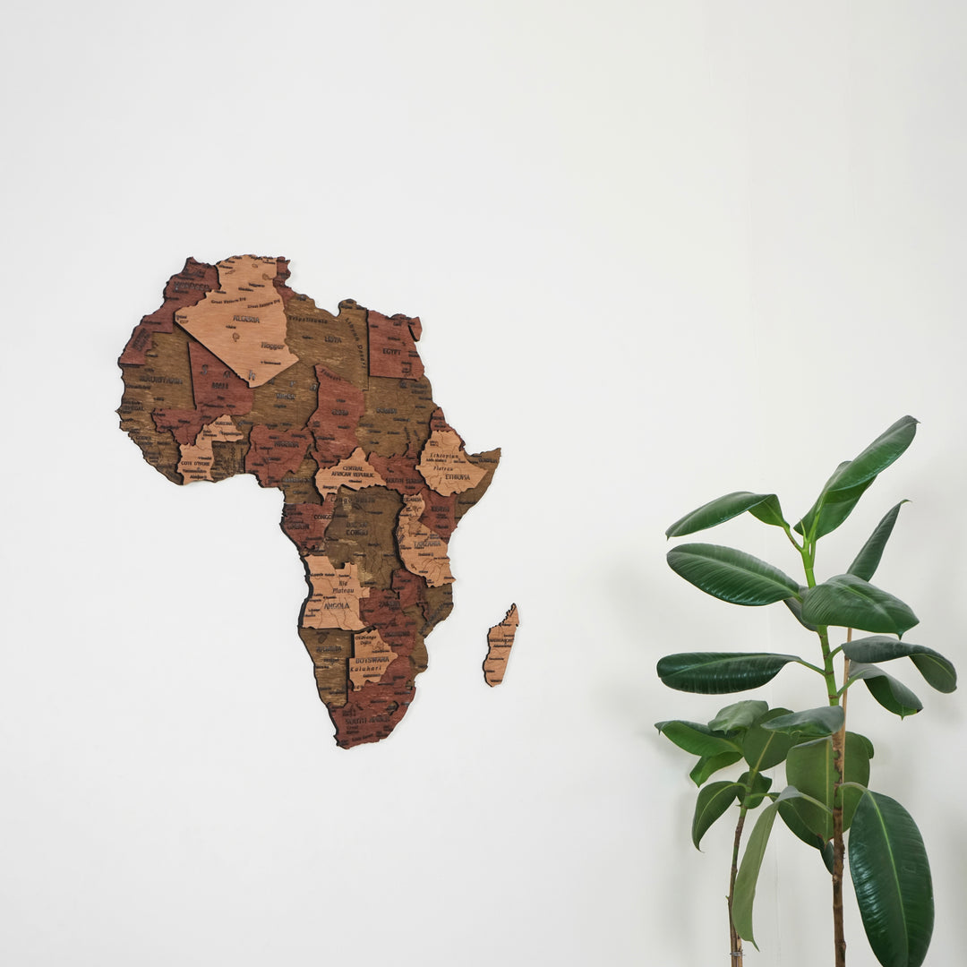 africa-country-map-office-wood-decor-light-brown-dark-brown-dark-green-3d-map-very-colorful-wall-decors-colorfullworlds
