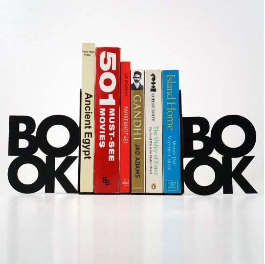 book-two-line-metal-bookend-sleek-design-meets-functionality-in-silver-gold-colorfullworlds