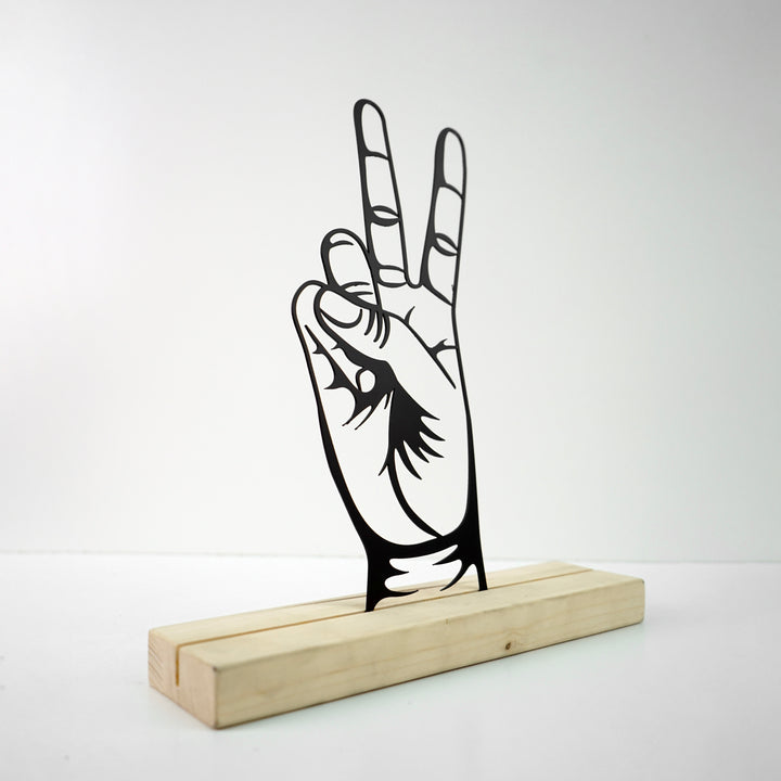 victory-sign-hand-metal-home-decor-modern-metal-table-decor-colorfullworlds