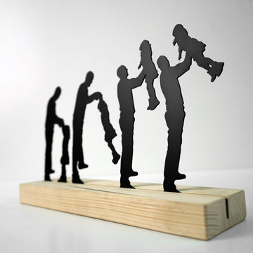 metal-table-decors-metal-table-accessories-the-father-and-the-daughter-unique-metal-table-accessory-for-modern-homes-colorfullworlds