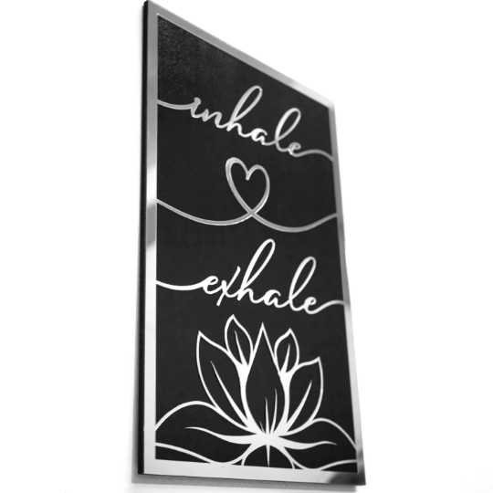 wooden-wall-decor-wooden-wall-art-vertical-inhale-exhale-with-lotus-flower-encouraging-calmness-and-mindfulness-gold-silver-colorfullworlds