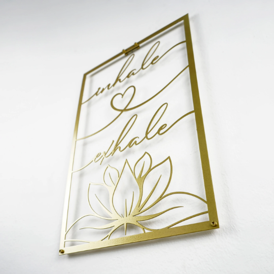 inhale-exhale-with-lotus-vertical-metal-wall-decor-metal-home-decor-metal-decor-black-gold-silver-copper-colorfullworlds