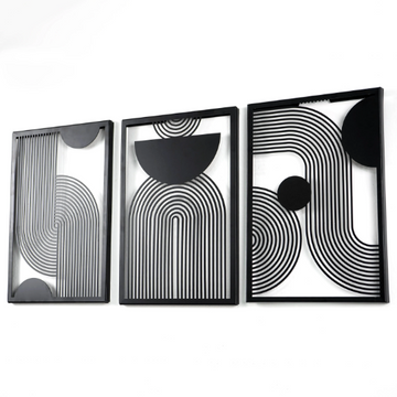 mid-century-vertical-triple-set-metal-wall-decor-metal-wall-decor-mountain-series-metal-wall-decor-metal-home-decor-black-gold-mixed-colorfullworlds