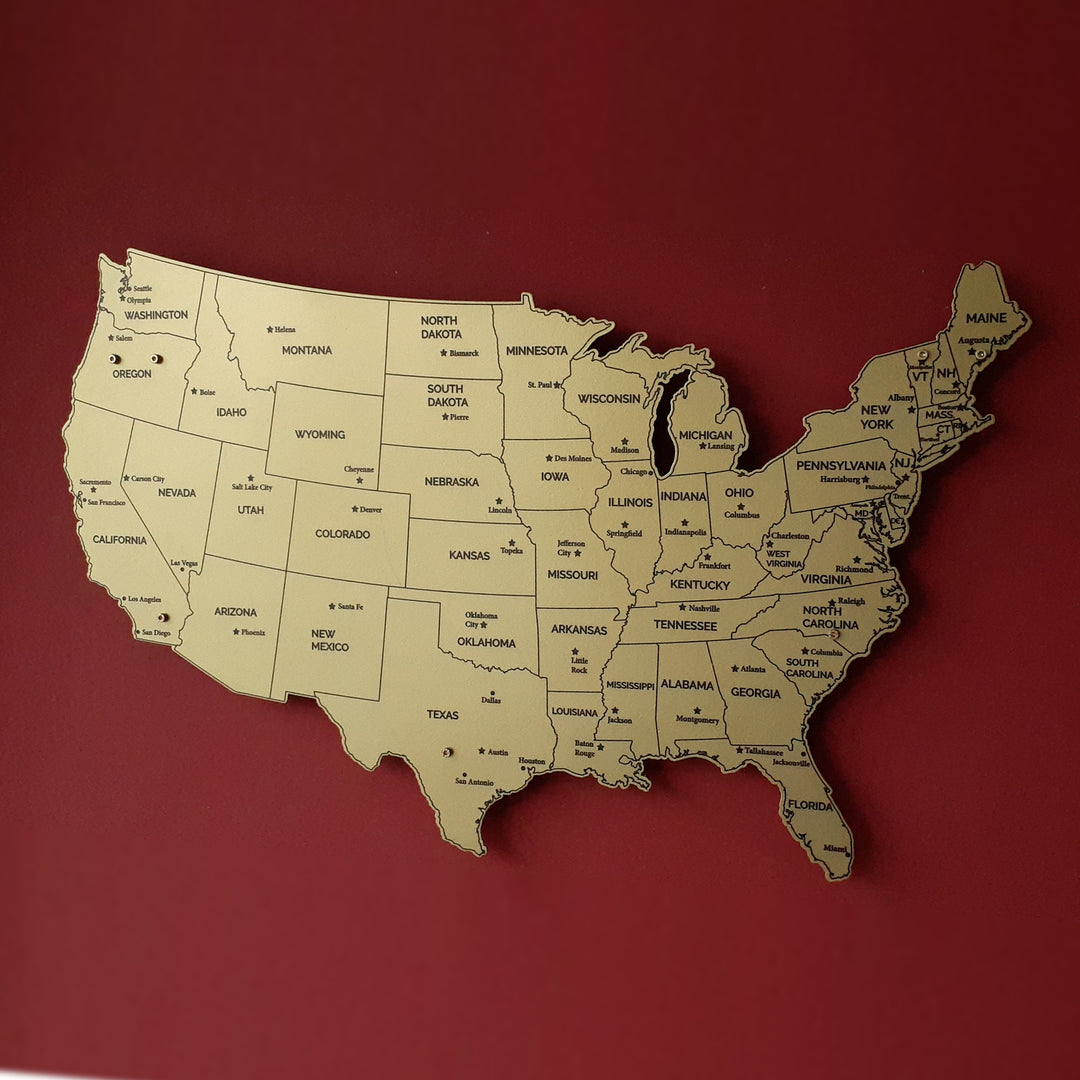 Wall Map America U.S.A. United States - Wall Map America USA USA USA USA