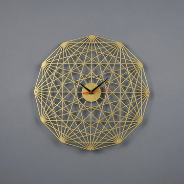 dodecagon-tesseract-diagonal-polygon-metal-wall-clock-geometric-office-decor-timepiece-colorfullworlds
