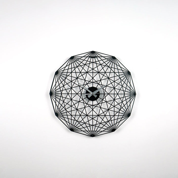 dodecagon-tesseract-diagonal-polygon-metal-wall-clock-contemporary-geometric-design-wall-art-colorfullworlds