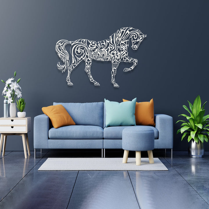 marching-horse-metal-wall-decor-metal-home-decor-metal-wall-art-black-gold-silver-copper-colorfullworlds