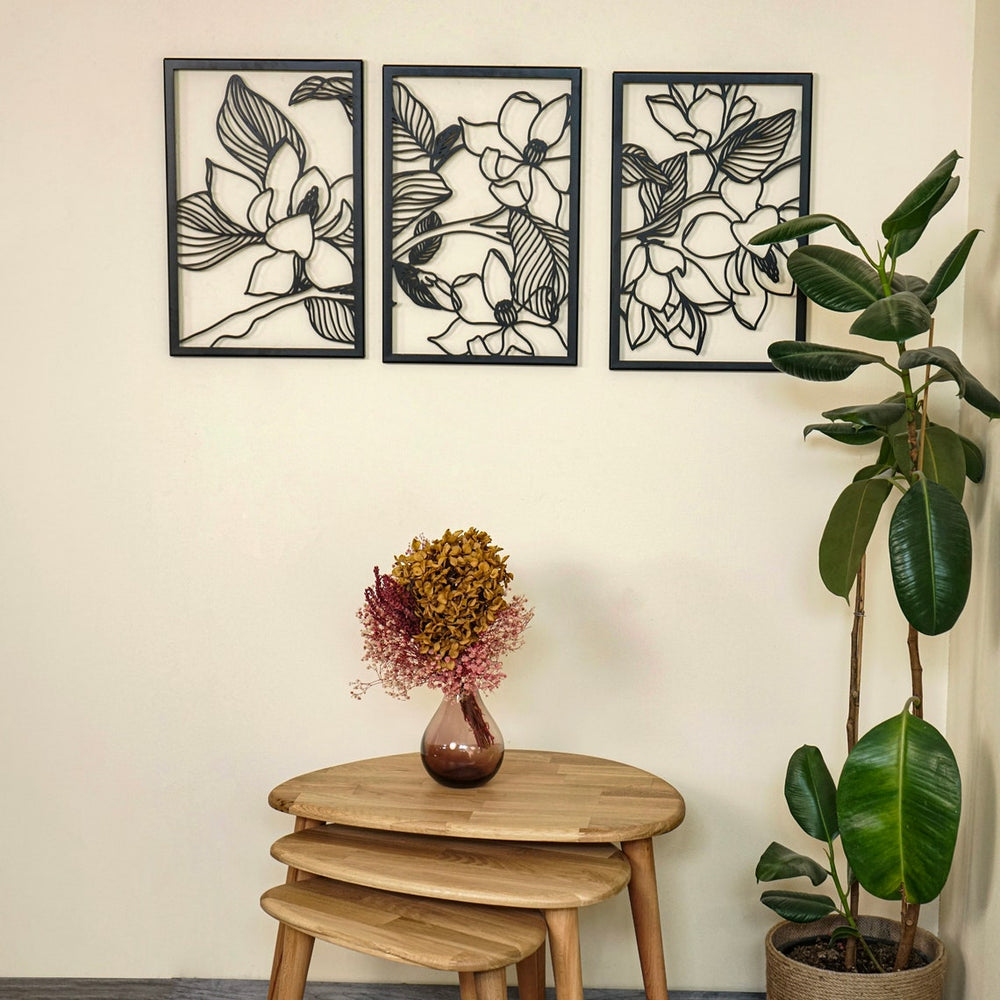 metal-wall-decors-metal-wall-table-triple-orchid-flowers-set-a-timeless-metal-art-piece-that-complements-any-interior-design-colorfullworlds
