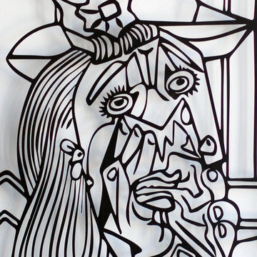 picasso-the-weeping-woman-metal-wall-decor-metal-wall-decor-mountain-series-metal-wall-decor-metal-home-decor-black-gold-colorfullworlds
