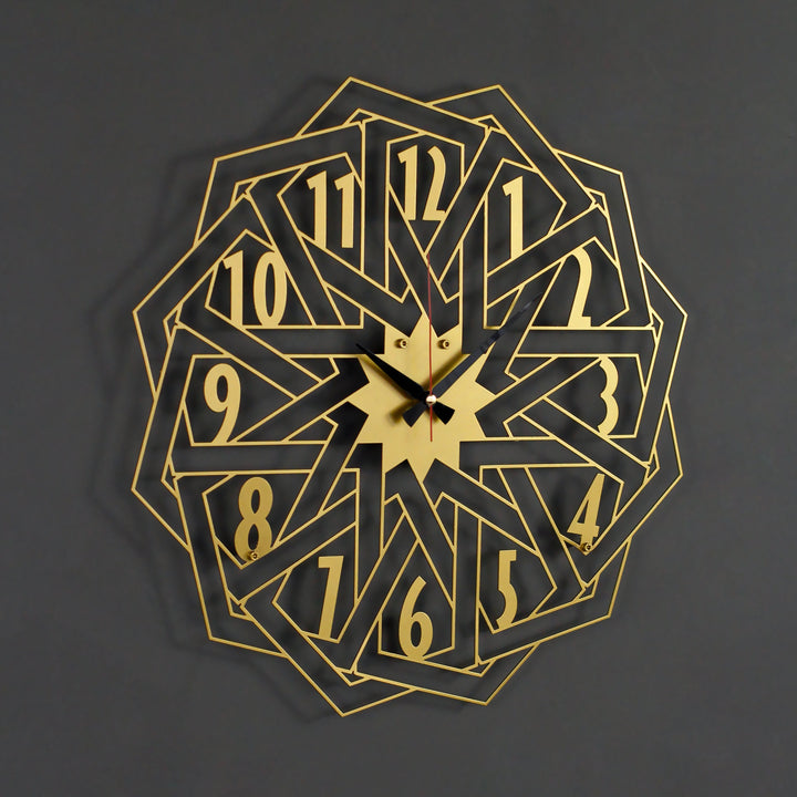 geometric-design-metal-wall-clock-decor-modern-metal-clock-silver-gold-black-copper-colorfullworlds