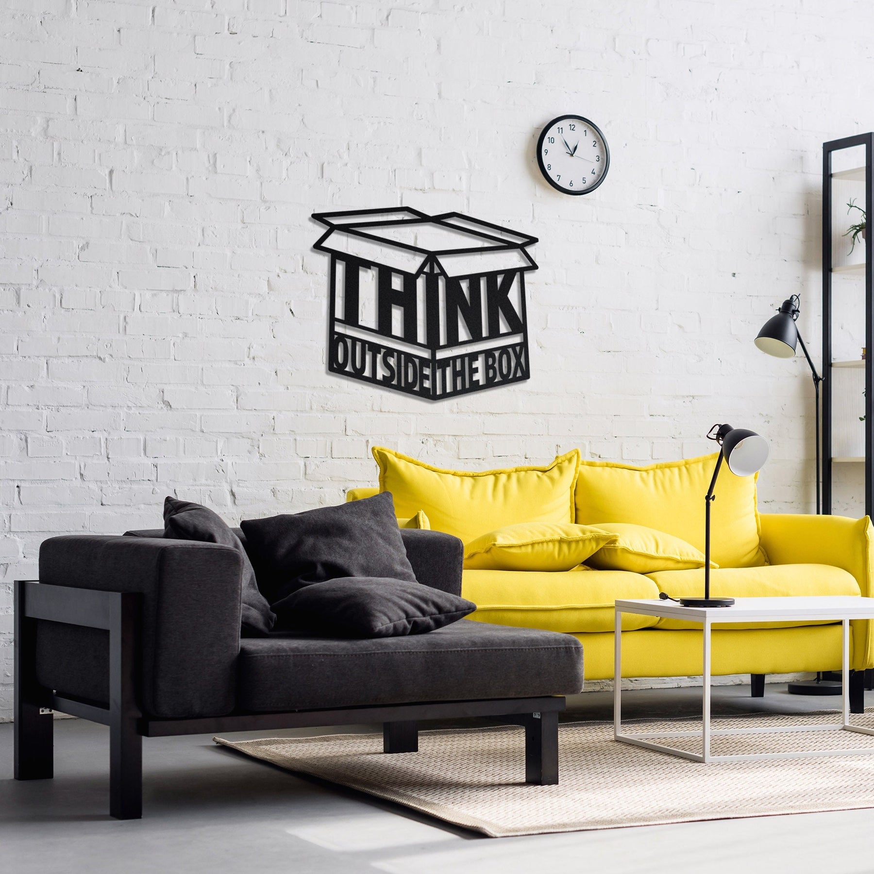 Think Outside the Box Wall Art Metal Wall Decor – ColorfullWorlds