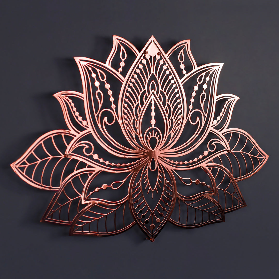 lotus-mandalar-shiny-metal-wall-art-metal-home-decor-metal-table-decor-statement-piece-colorfullworlds