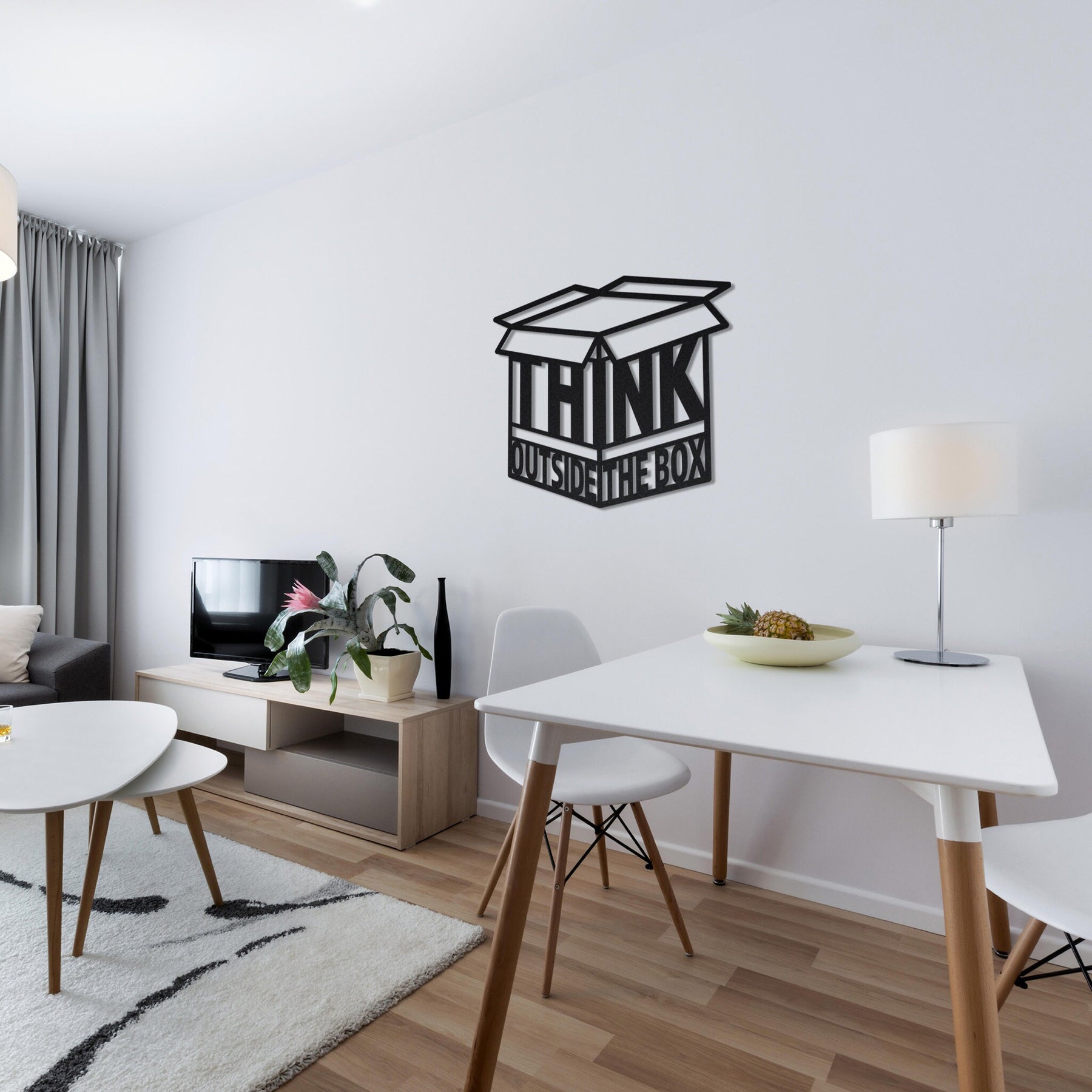 Think Outside the Box Wall Art Metal Wall Decor – ColorfullWorlds