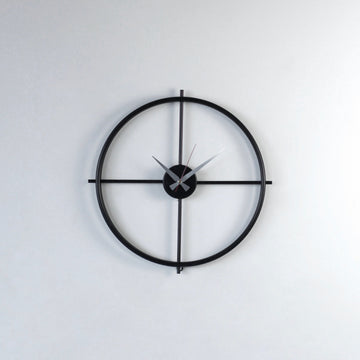 Circular Design Metal Clock Wall Decor