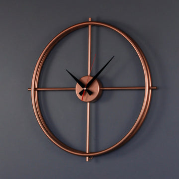 Circular Design Metal Clock Wall Decor