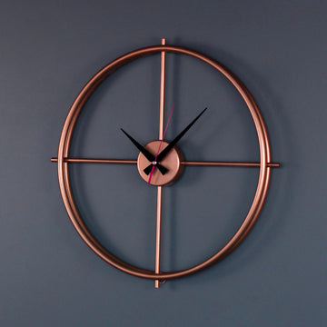 Circular Design Metal Clock Wall Decor