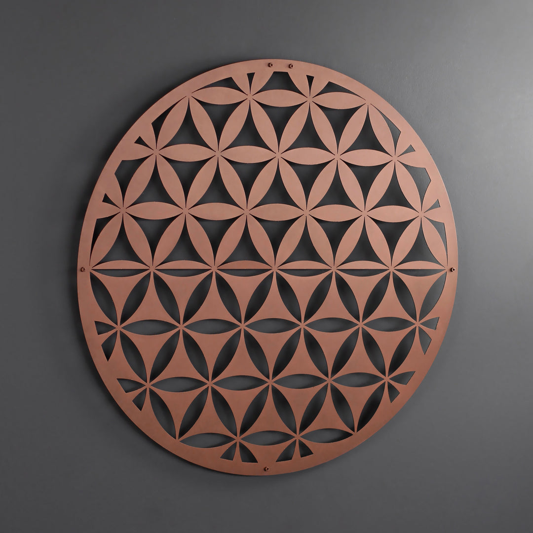 flower-of-life-metal-wall-table-wall-decor-in-copper-for-vintage-ambiance-colorfullworlds