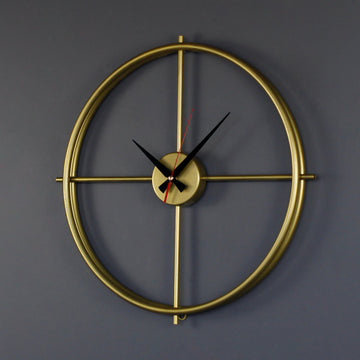 Circular Design Metal Clock Wall Decor