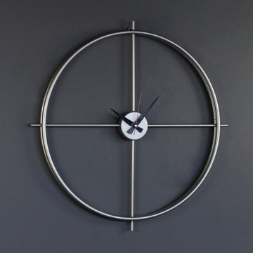 Circular Design Metal Clock Wall Decor