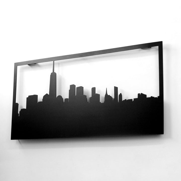 manhattan-city-silhouette-metal-wall-decor-metal-home-decor-metal-wall-table-silver-gold-black-copper-colorfullworlds
