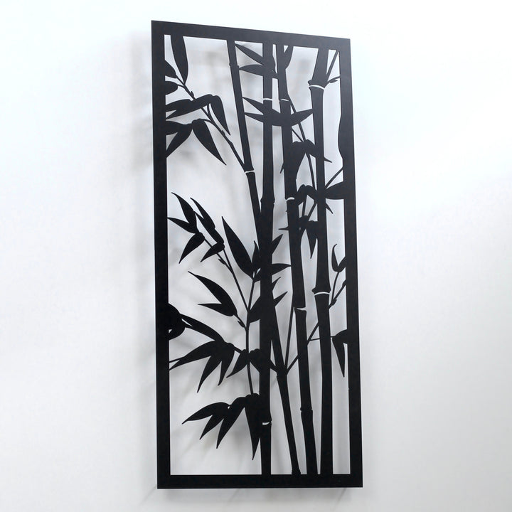 bamboo-trees-metal-wall-table-in-black-for-modern-decor-colorfullworlds