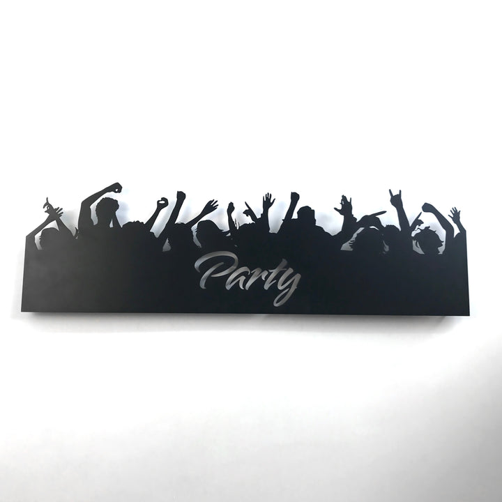 party-crowd-metal-wall-decor-metal-home-decor-black-gold-silver-copper-finish-colorfullworlds